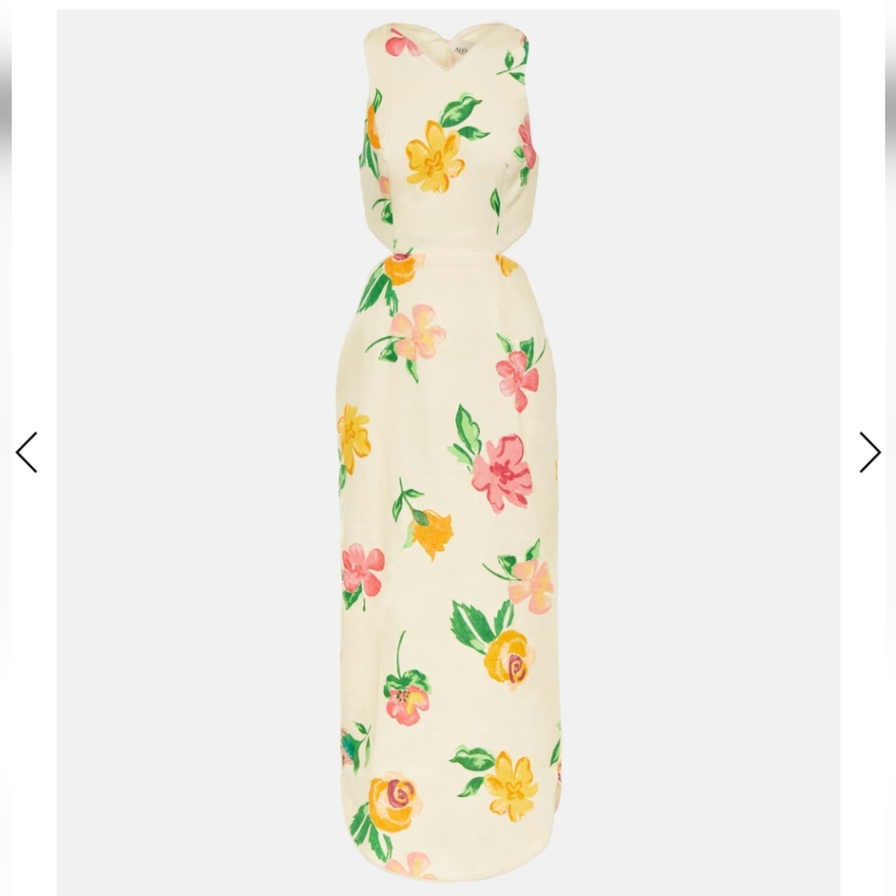 ISO Alémais Scarlett Midi Dress Floral - UK 8/US 4